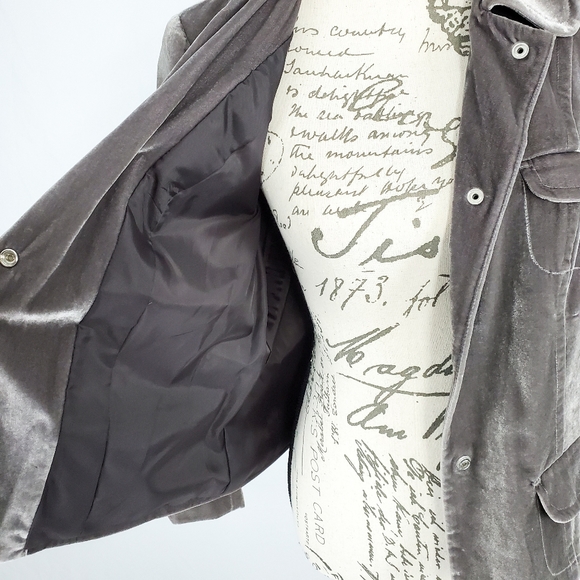 Sigrid Olsen Gray Silky Soft Jacket Size 10 - Picture 4 of 8